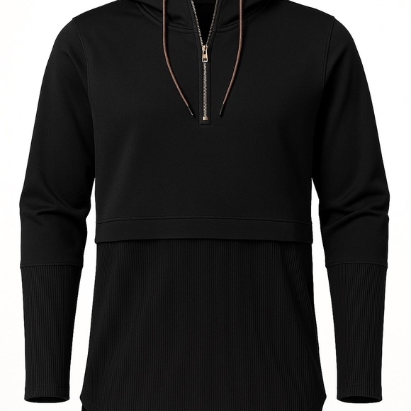 Avia Other - Avia Black Hoodie L Zip Up Sweatshirt Long Sleeve Casual Activewear Pullover Top